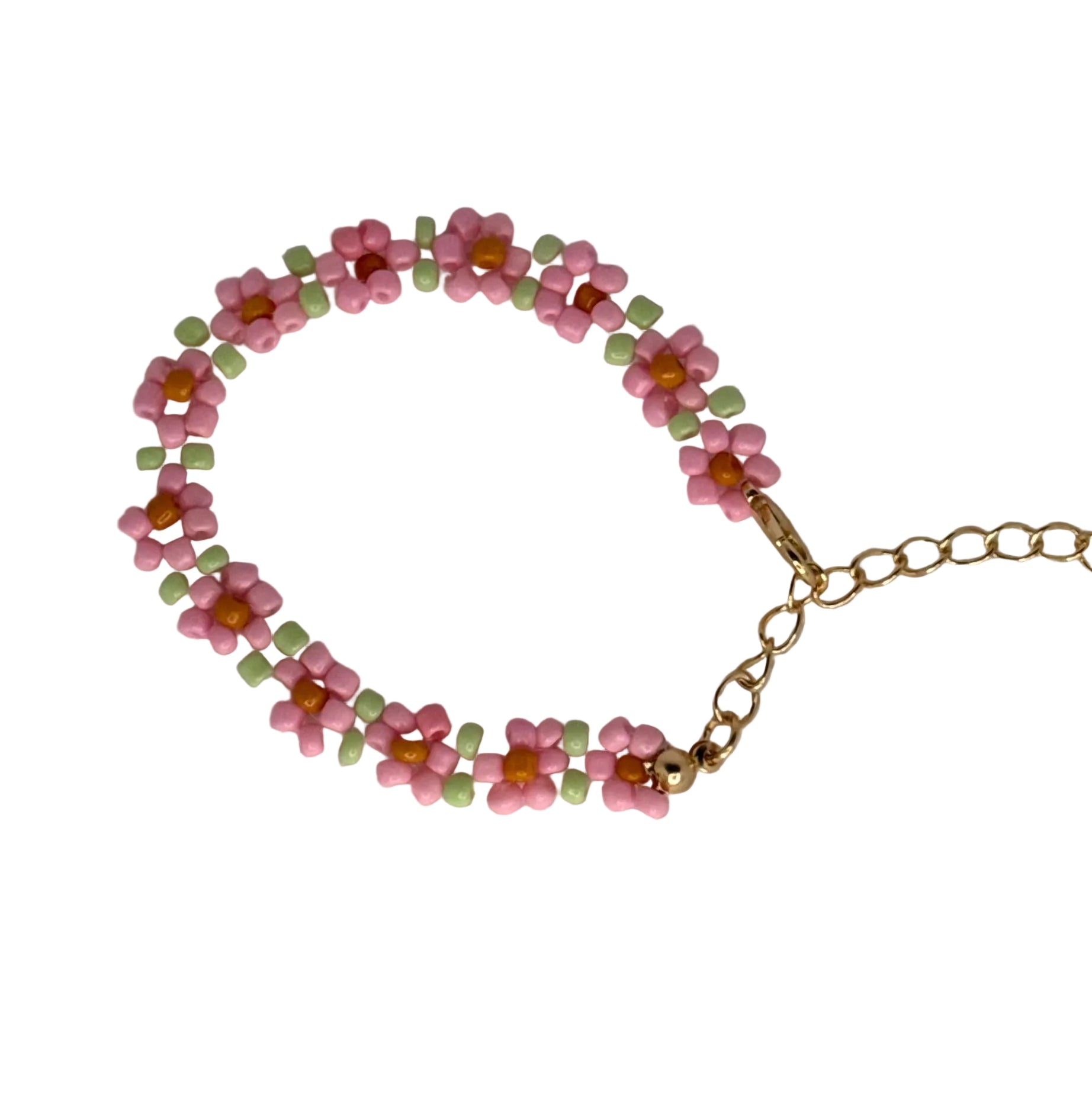 Daisy Beaded Bracelet