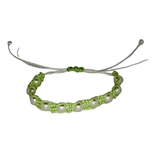 Adjustable Pearl Beaded Bracelet