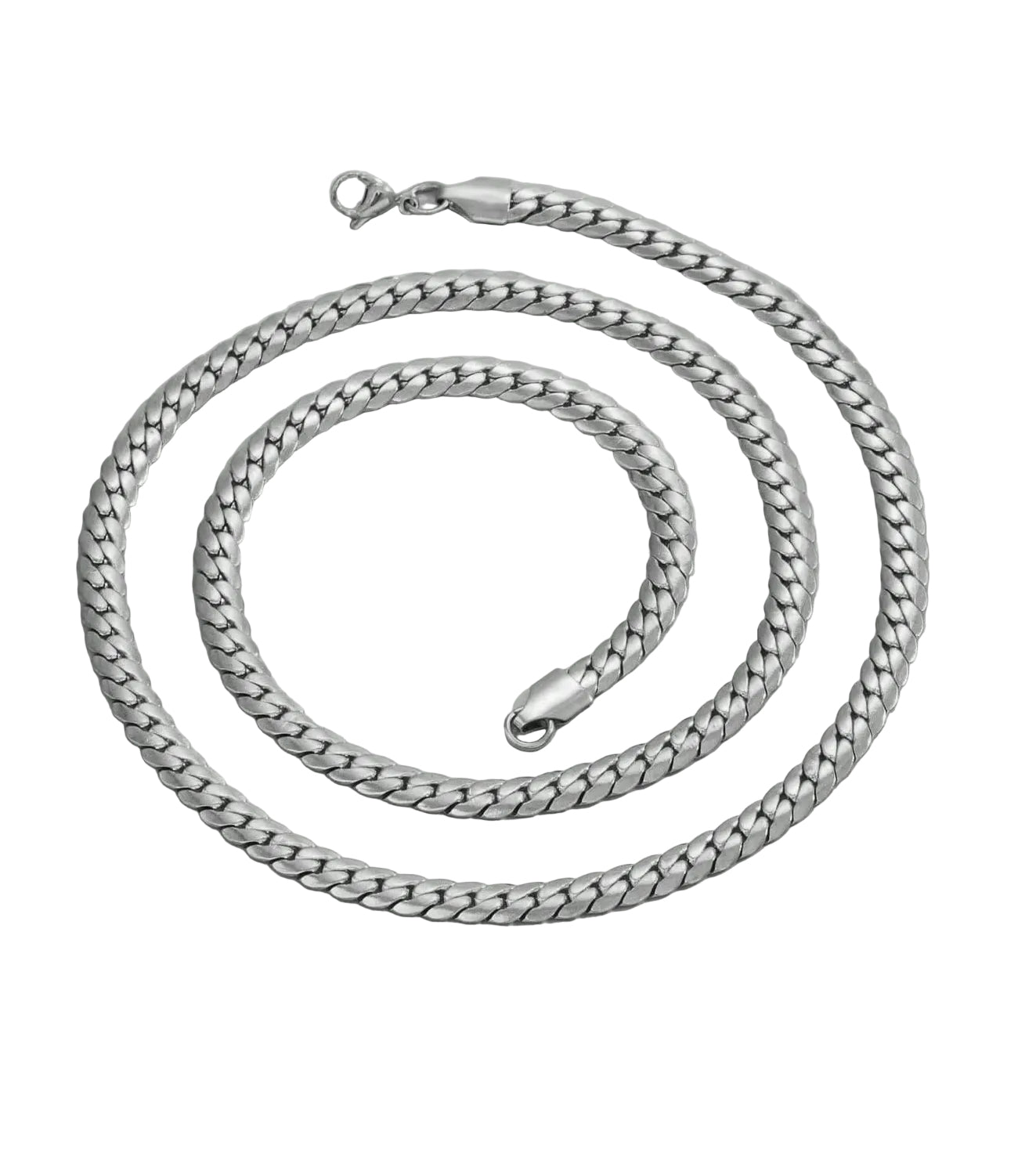 Hip-Hop Punk 304 Stainless Steel Solid Color Gold 304
Stainless Steel Men's Chain Necklaces