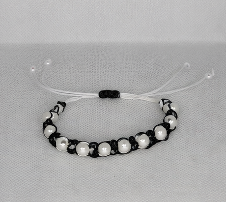 Adjustable Pearl Beaded Bracelet