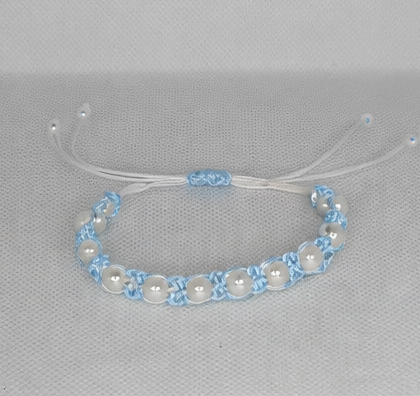 Adjustable Pearl Beaded Bracelet