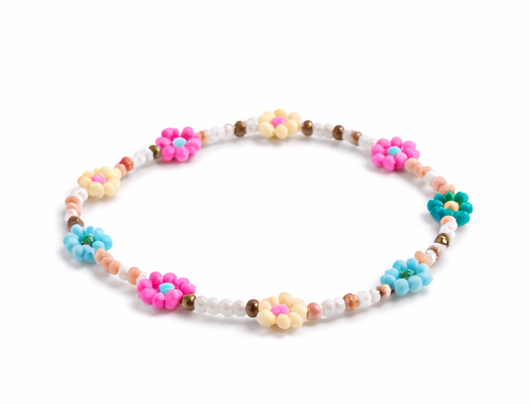 🌸 Colorful Daisy Beaded Bracelets – Cute & Trendy Collection ✨