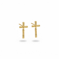 Aretes en forma de cruz