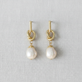 French Baroque Freshwater Pearl Earrings